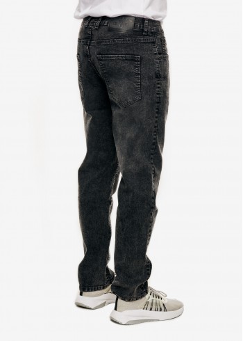 SPODNIE SZARE JEANS BOR