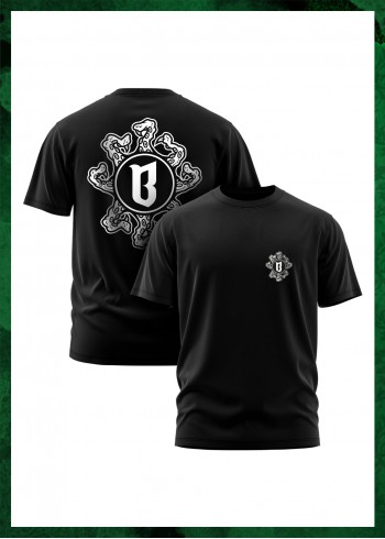 BOR x BDF-LOGO T-SHIRT CZARNY