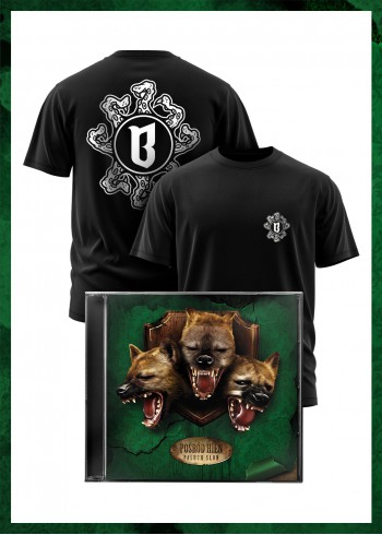 PALUCH X SŁOŃ-POŚRÓD HIEN 2CD + T-SHIRT BOR x BDF LOGO CZARNY