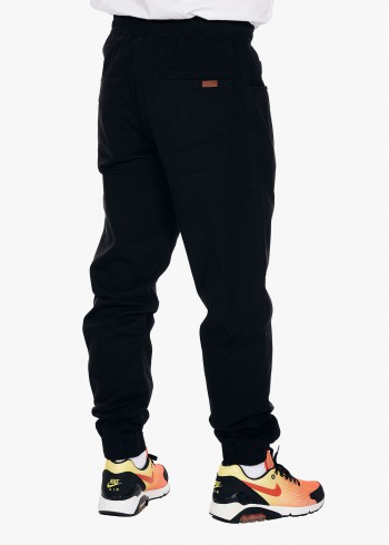 SPODNIE JOGGER BOR CZARNA TKANINA BORCREW