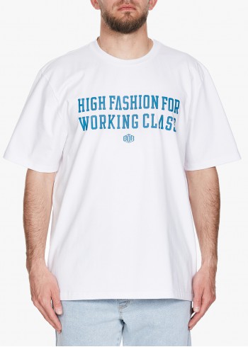 KOSZULKA BOR HIGH FASHION FOR WORKING CLASS BIAŁA BORCREW