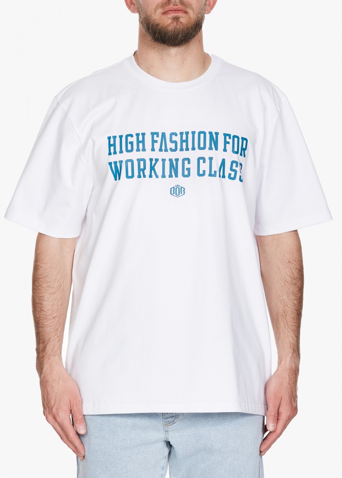 KOSZULKA BOR HIGH FASHIO WORKING CLASS BIAŁA BORCREW