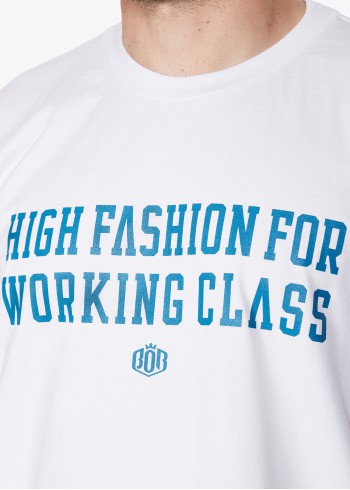 KOSZULKA BOR HIGH FASHIO WORKING CLASS BIAŁA BORCREW