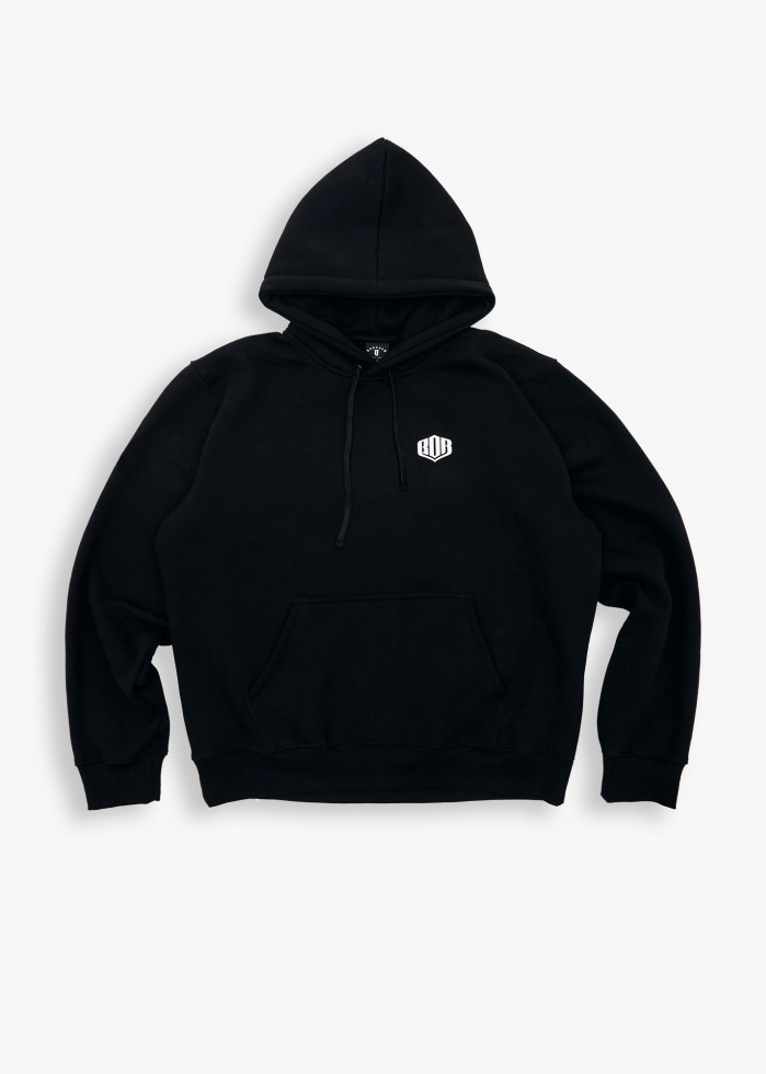 BLUZA Z KAPTUREM BOR SHIELD CLASSIC CZARNA BORCREW