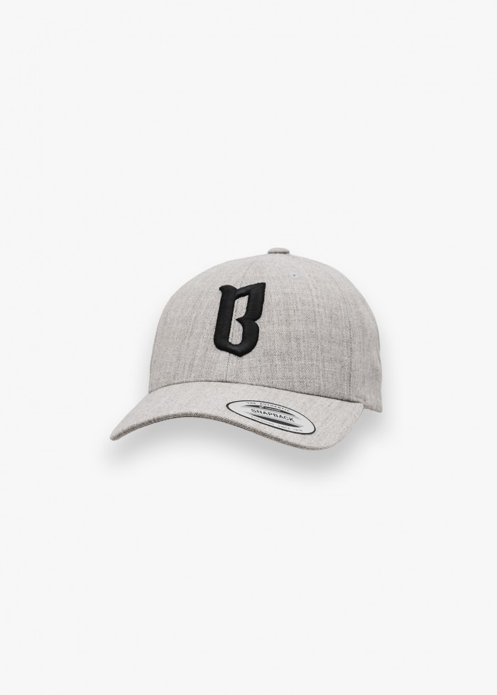 CZAPKA BOR B CLASSIC 6PANEL SNAP BORCREW GREY